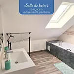 Sherman & Willy Jeep - 2 Maisons De Vacances, 4min A Pied De La - Parking Prive - Wifi Gratuit - Terrasse - Calme Σπίτι διακοπών Saint-Côme-de-Fresné
