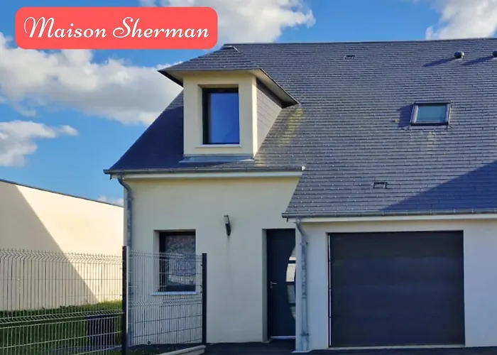 Semesterbostad Sherman & Willy Jeep - 2 Maisons De Vacances, 4min A Pied De La - Parking Prive - Wifi Gratuit - Terrasse - Calme Saint-Côme-de-Fresné